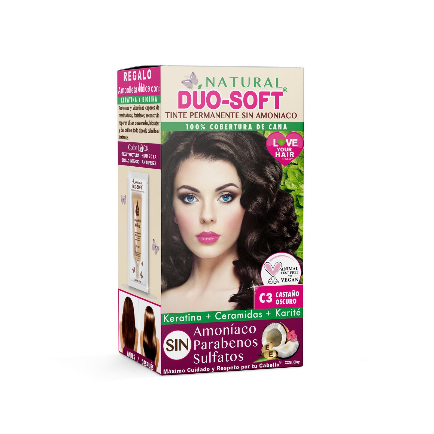 Tinte Natural Duo-Soft 0% Amoniaco y Parabenos