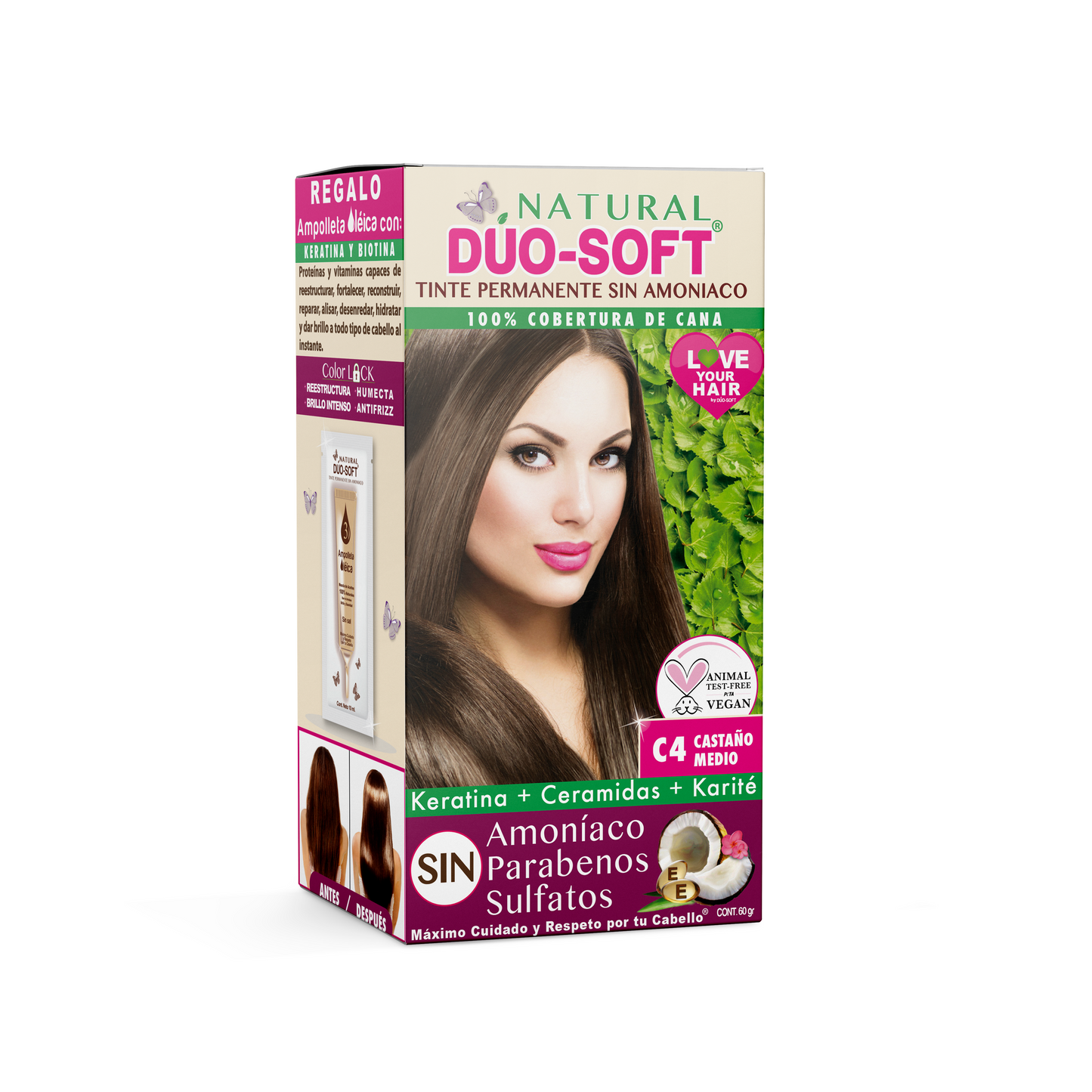 Tinte Natural Duo-Soft 0% Amoniaco y Parabenos