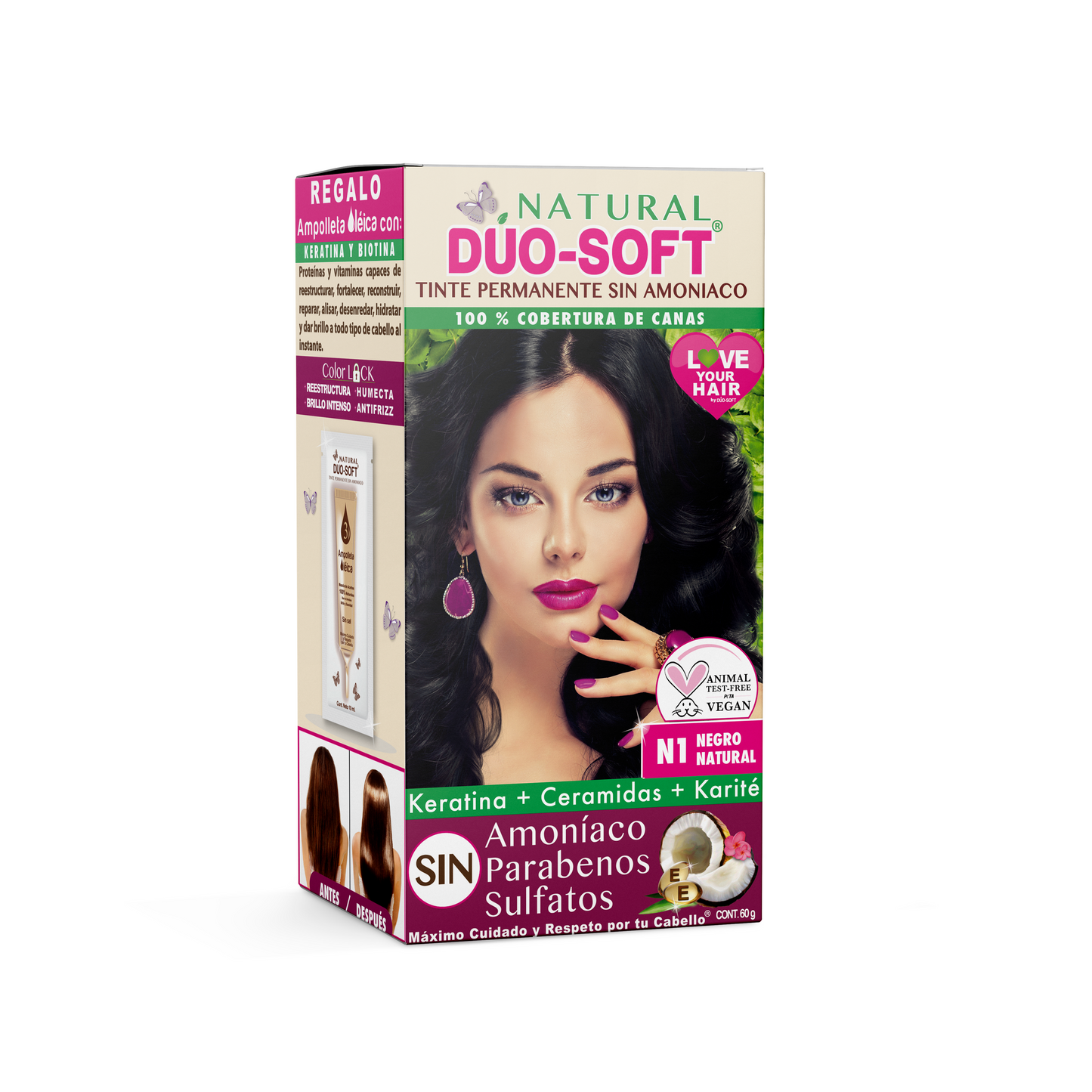 Tinte Natural Duo-Soft 0% Amoniaco y Parabenos