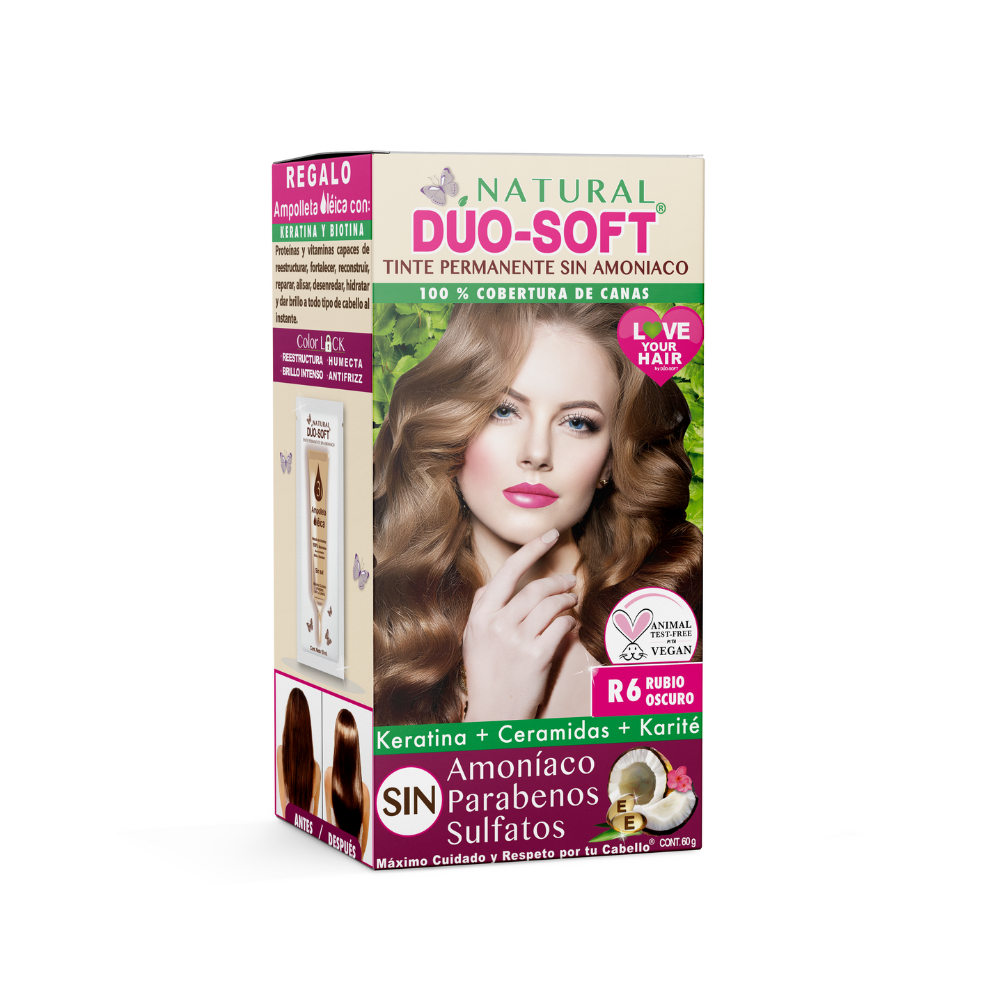 Tinte Natural Duo-Soft 0% Amoniaco y Parabenos