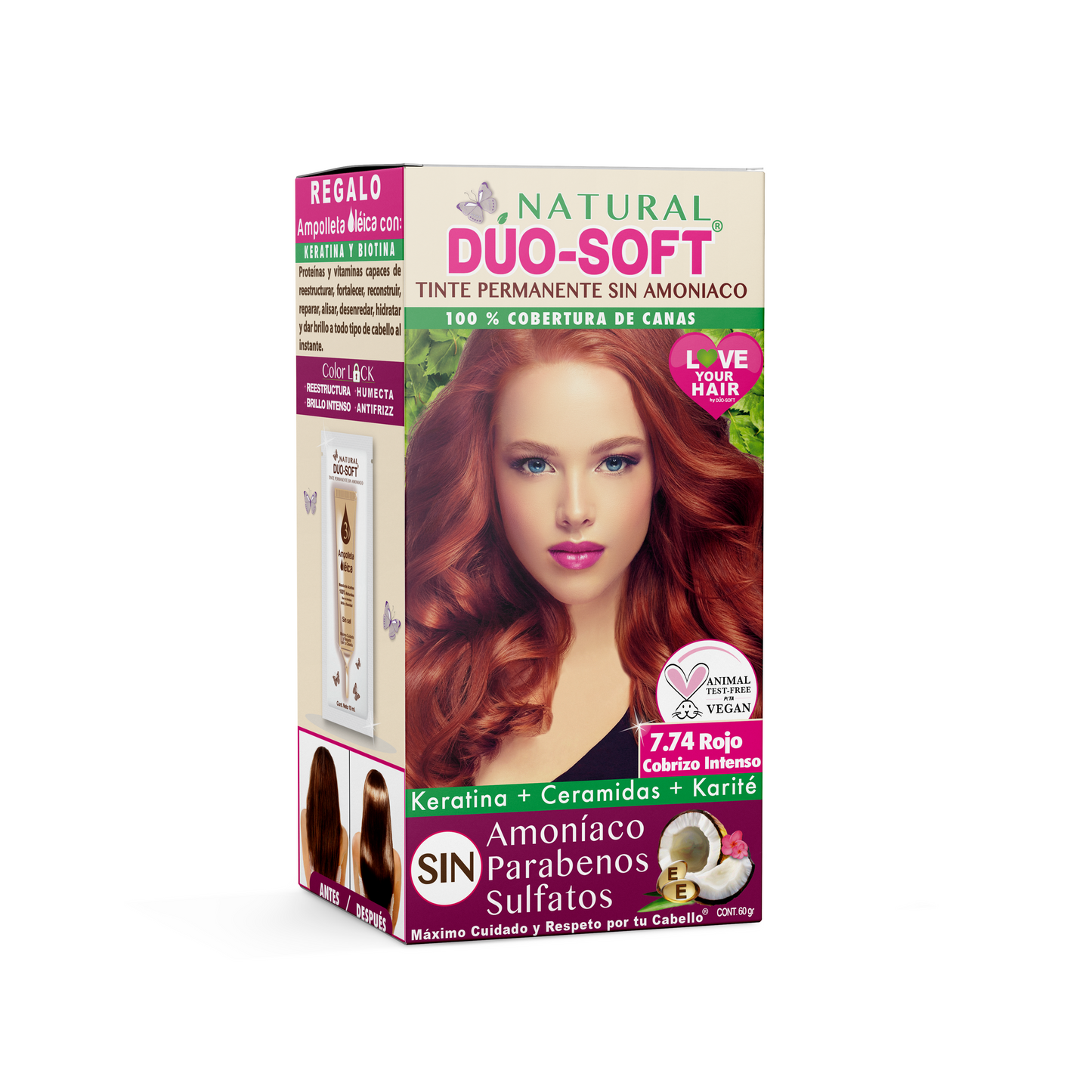 Tinte Natural Duo-Soft 0% Amoniaco y Parabenos