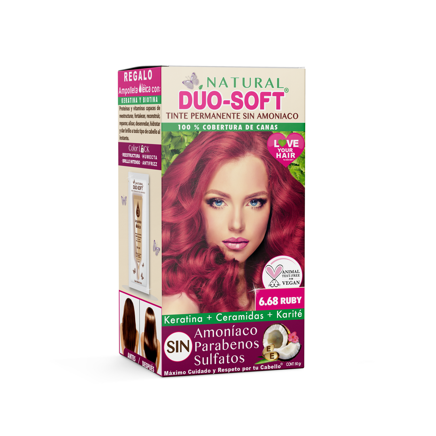 Tinte Natural Duo-Soft 0% Amoniaco y Parabenos