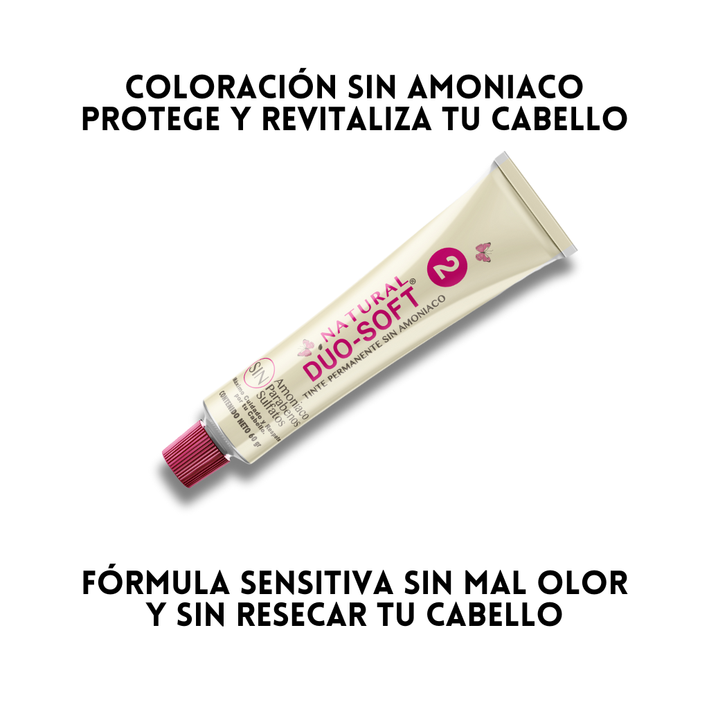 Tinte Natural Duo-Soft 0% Amoniaco y Parabenos